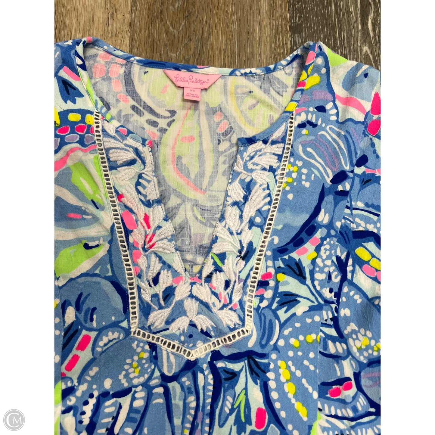 Blouse Designer By Lilly Pulitzer In Blue, Size: Xs