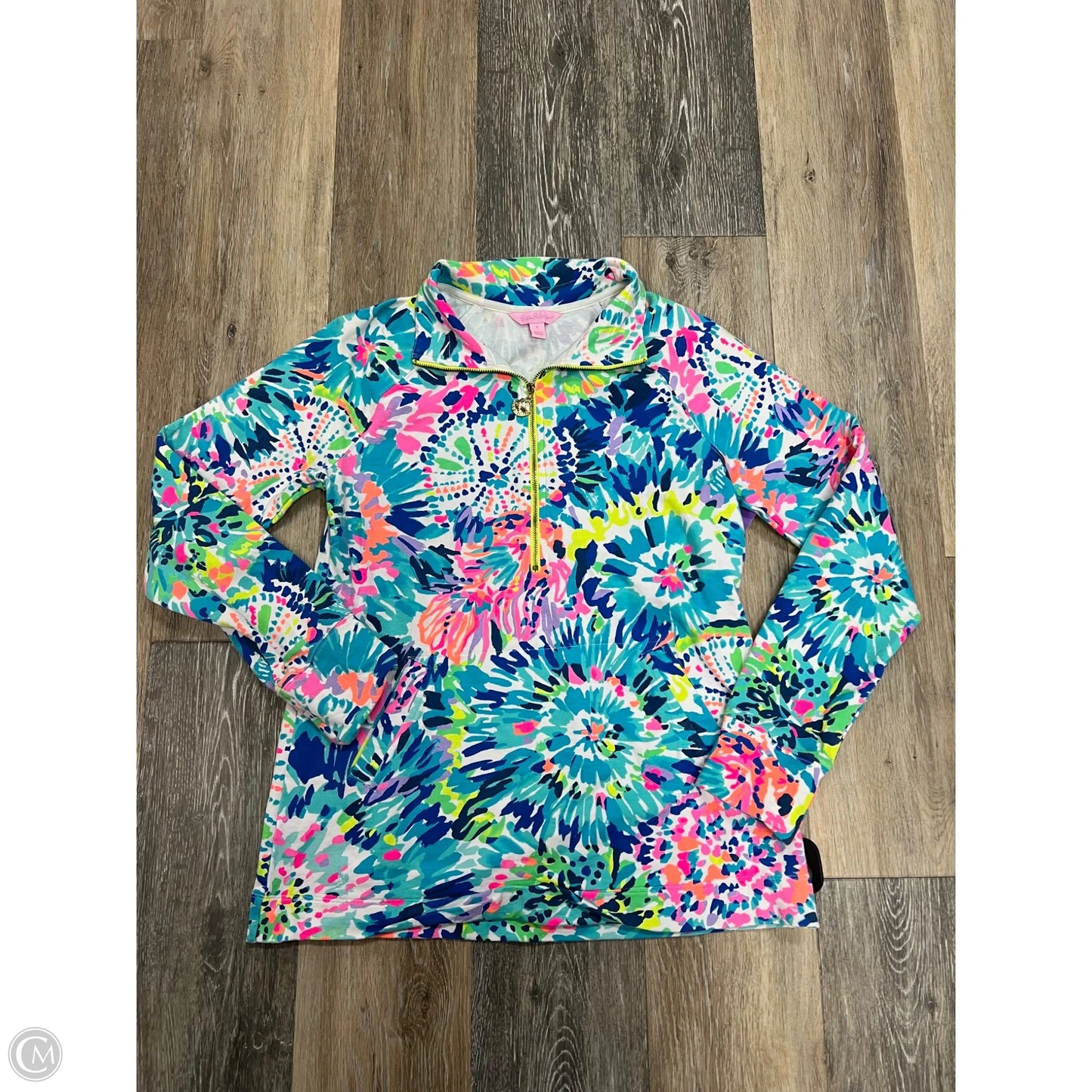 Top Long Sleeve Designer By Lilly Pulitzer In Blue, Size: S