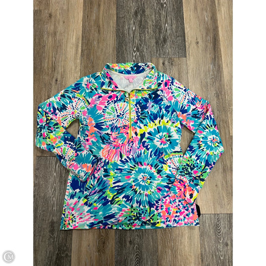 Top Long Sleeve Designer By Lilly Pulitzer In Blue, Size: S