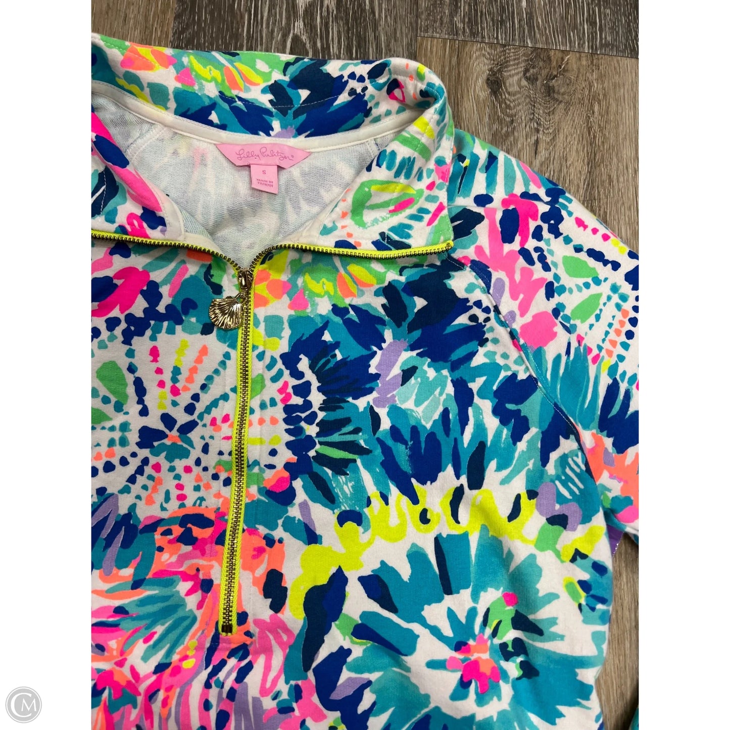 Top Long Sleeve Designer By Lilly Pulitzer In Blue, Size: S