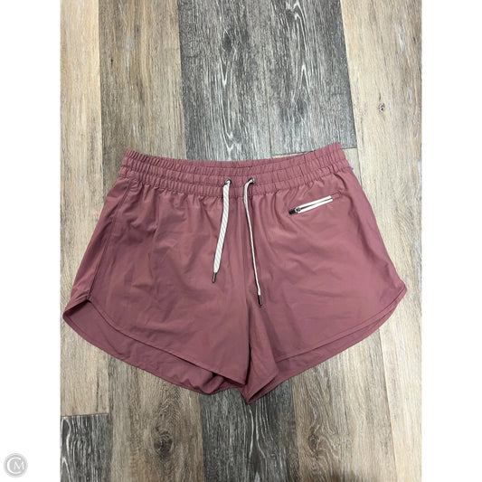 Athletic Shorts By Vuori In Pink, Size: L