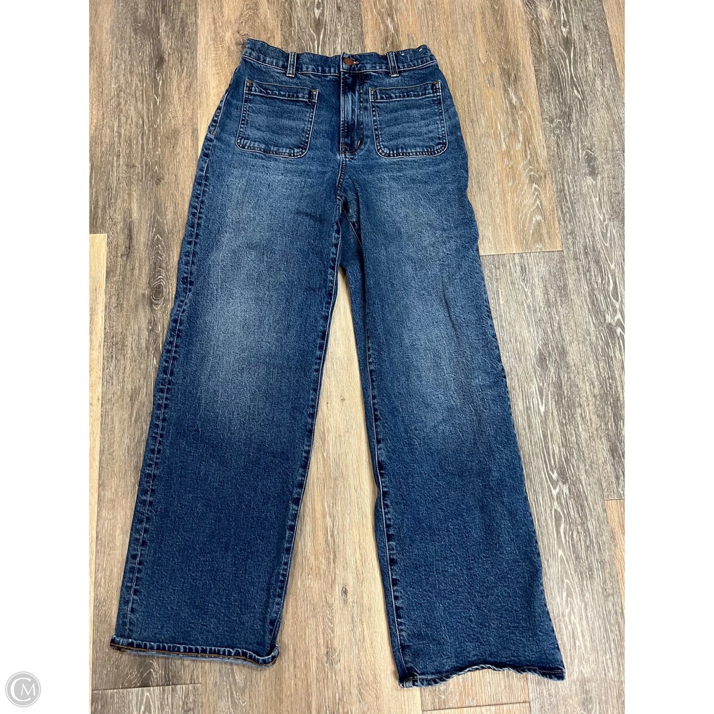 Jeans Wide Leg By Madewell In Blue Denim, Size: 4/27