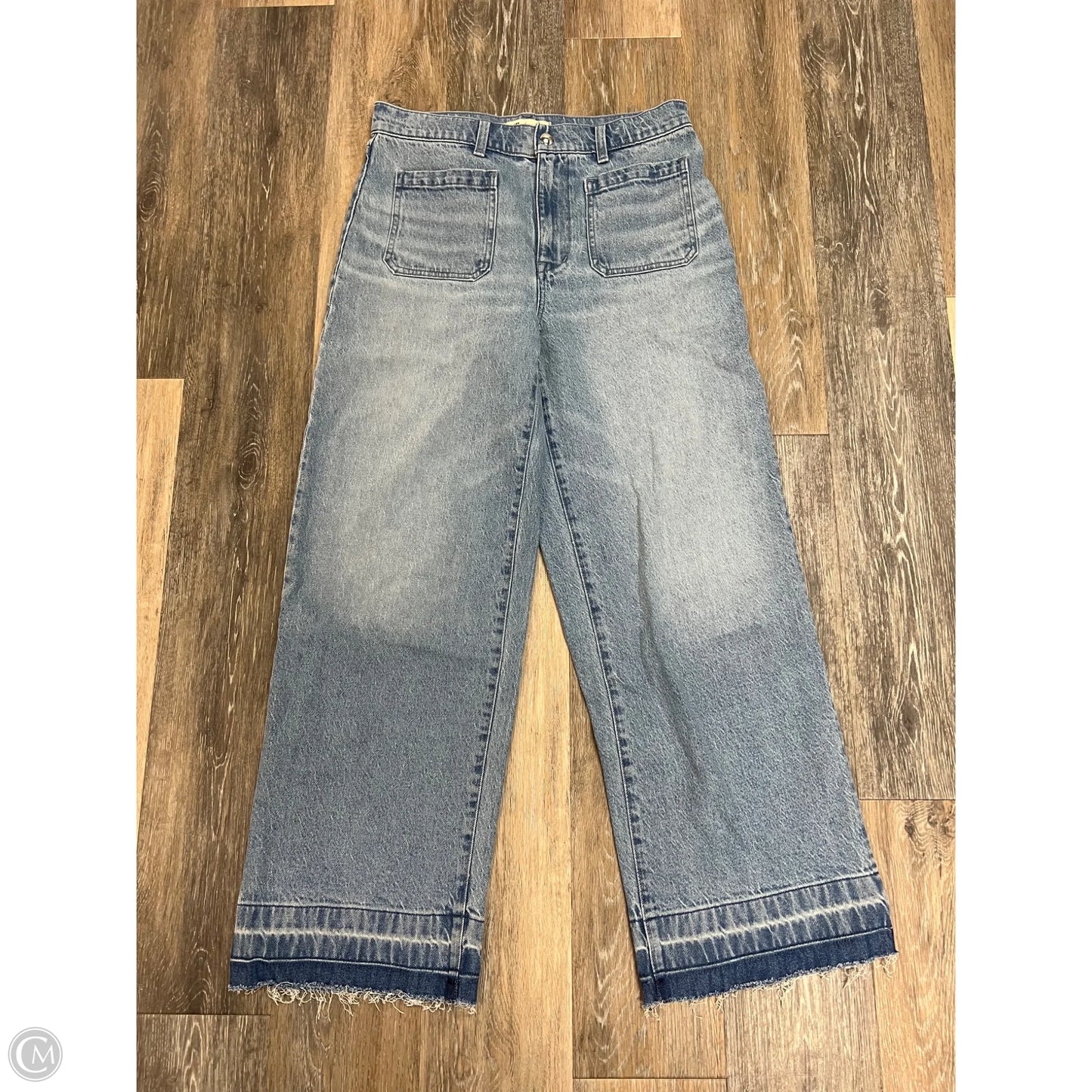 Jeans Wide Leg By Madewell In Blue Denim, Size: 8/29