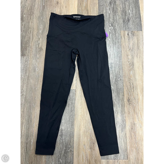 Athletic Leggings By Spanx In Black, Size: Xl