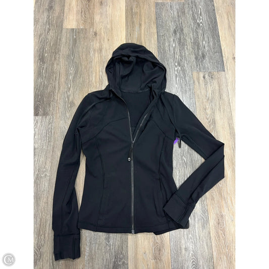 Athletic Jacket By Lululemon In Black, Size: 6