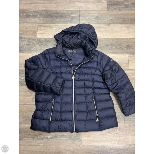 Coat Puffer & Quilted By Michael By Michael Kors In Navy, Size: 2x