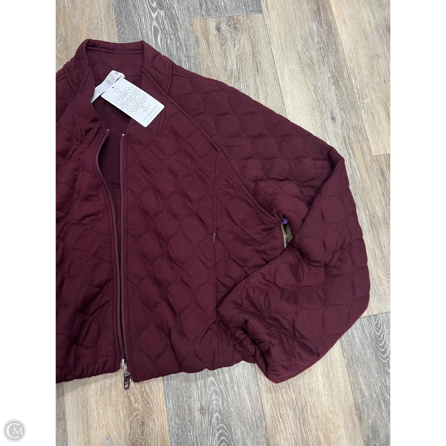 Jacket Puffer & Quilted By Rae Mode In Purple, Size: S