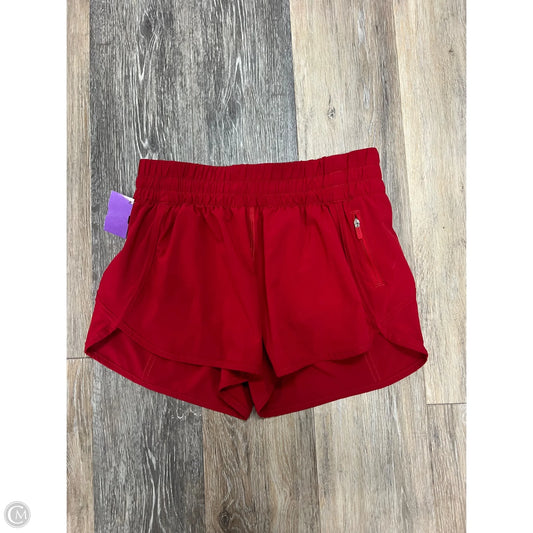 Athletic Shorts By Lululemon In Red, Size: 8