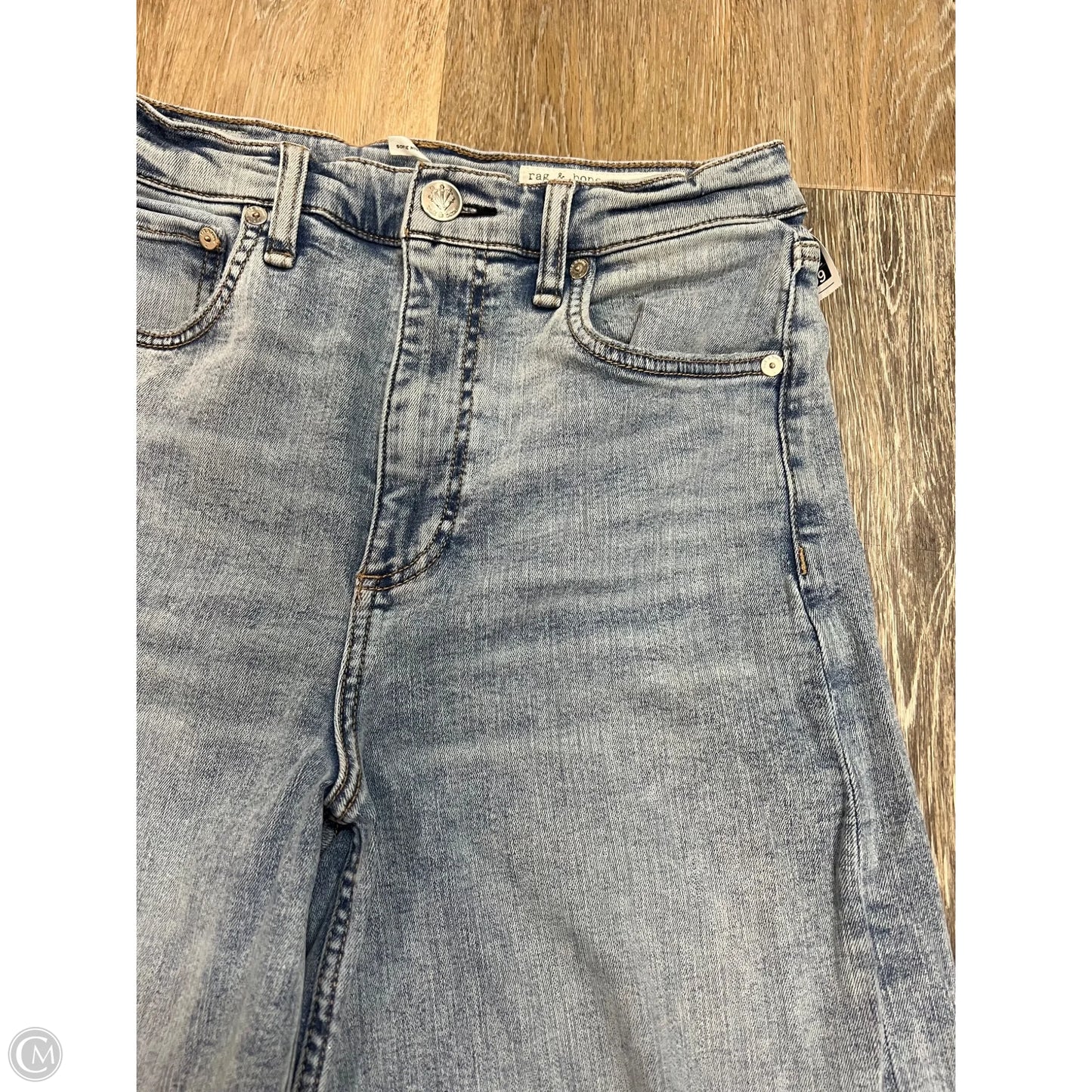 Jeans Straight By Rag And Bone In Blue Denim, Size: 6/28