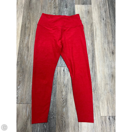 Athletic Leggings By Beyond Yoga In Red, Size: L