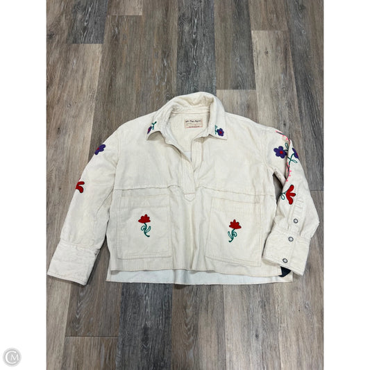 Blouse Long Sleeve By We The Free In Cream, Size: Xs