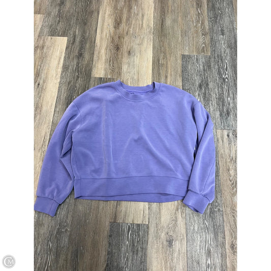 Athletic Sweatshirt Crewneck By Lululemon In Purple, Size: M