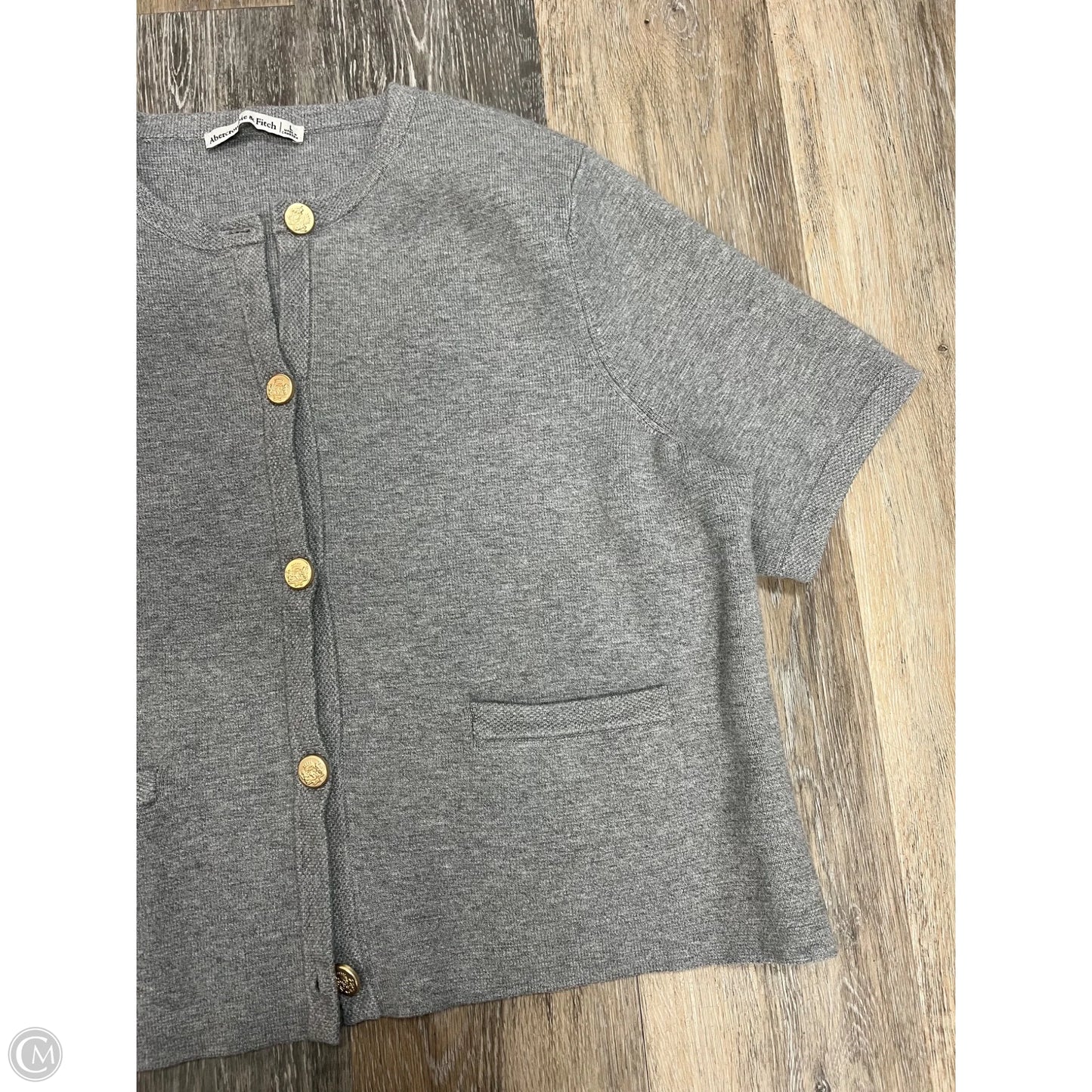 Sweater Short Sleeve By Abercrombie And Fitch In Grey, Size: L