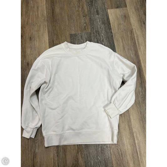 Athletic Sweatshirt Crewneck By Lululemon In White, Size: M