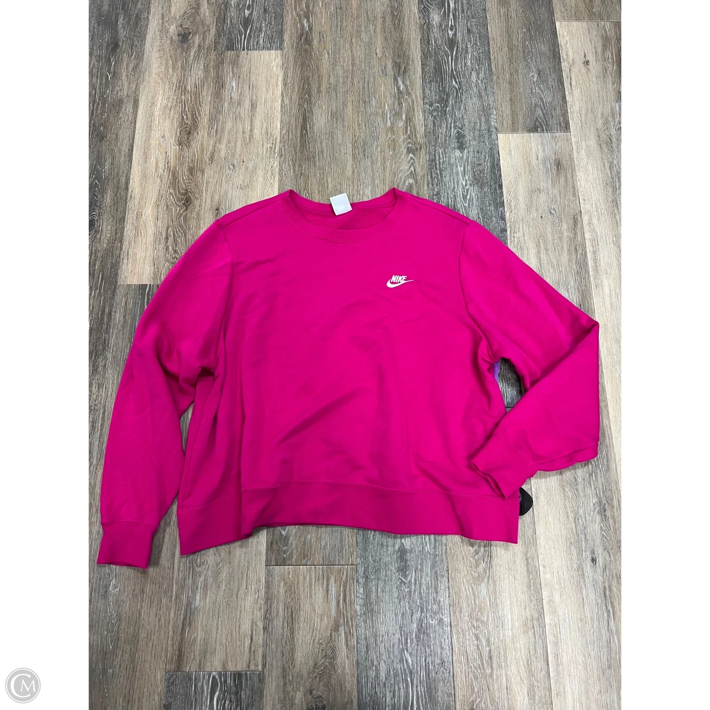 Athletic Sweatshirt Crewneck By Nike Apparel In Pink, Size: 2x