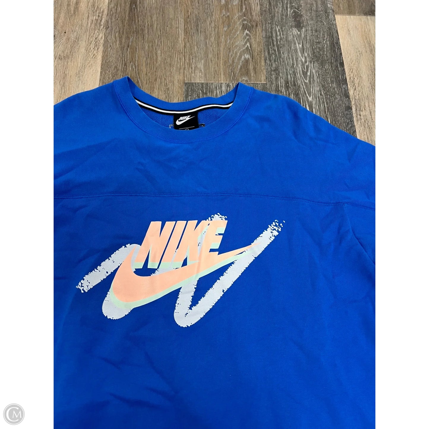 Athletic Sweatshirt Crewneck By Nike Apparel In Blue, Size: 2x