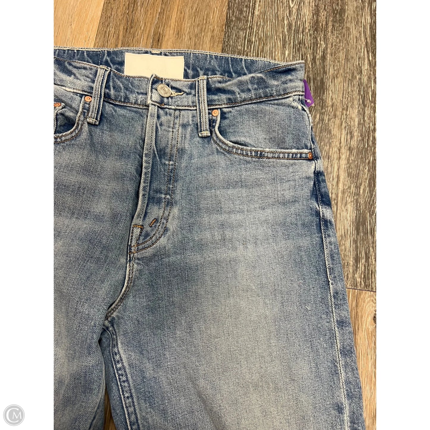 Jeans Straight By Mother In Blue Denim, Size: 1/25