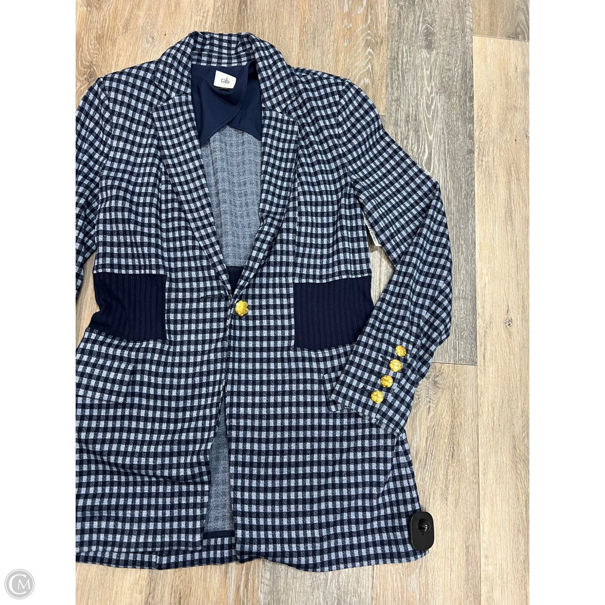 Blazer By Cabi In Plaid Pattern, Size: S