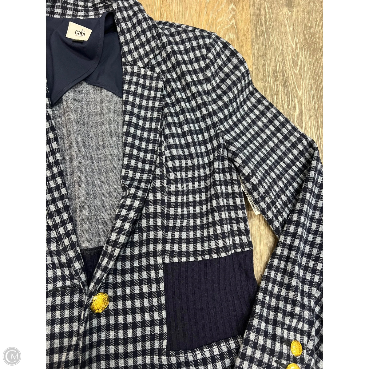 Blazer By Cabi In Plaid Pattern, Size: S