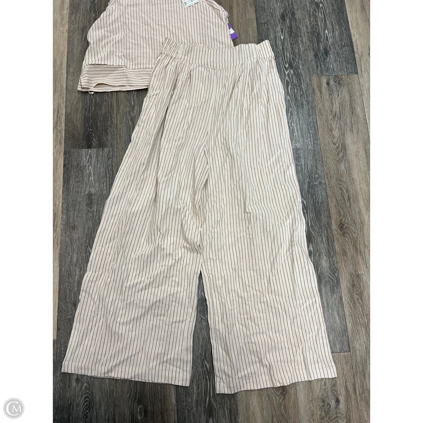 Pants Set 2pc By New In In Striped Pattern, Size: M