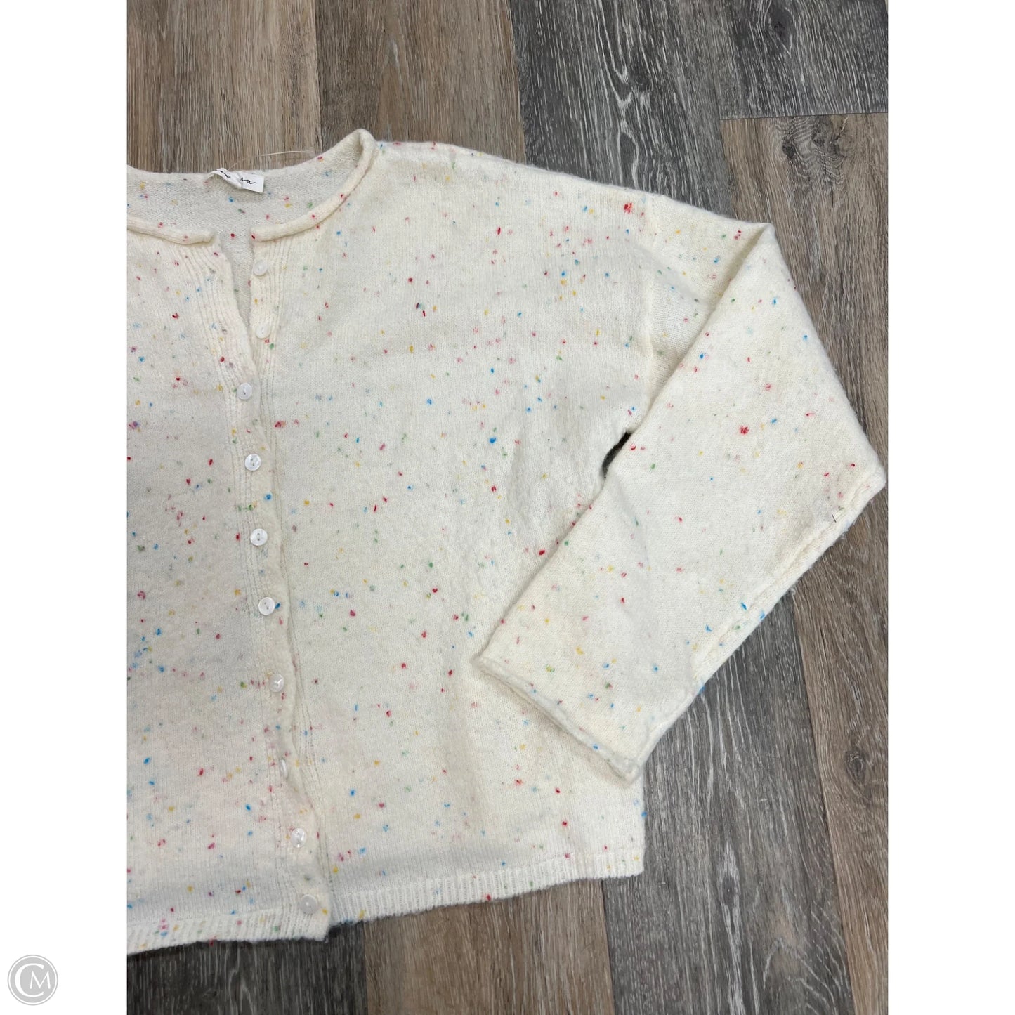 Sweater Cardigan By Mimosa In Cream, Size: M