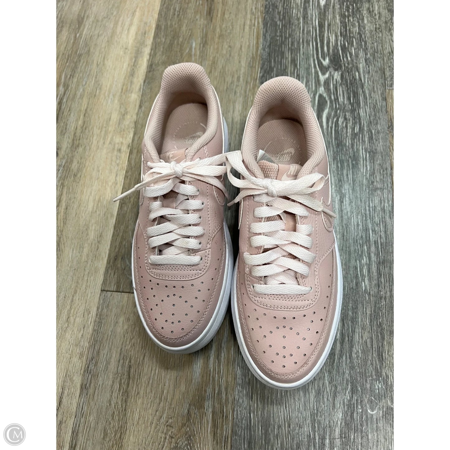 Shoes Sneakers By Nike In Pink & White, Size: 7.5