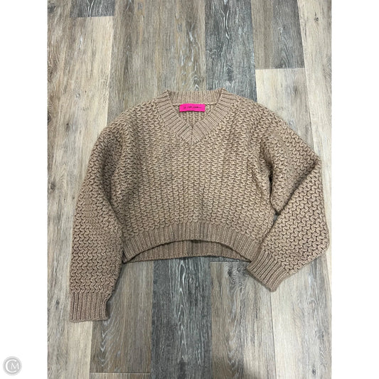 Sweater Cashmere Designer By The Elder Statesman In Tan, Size: S