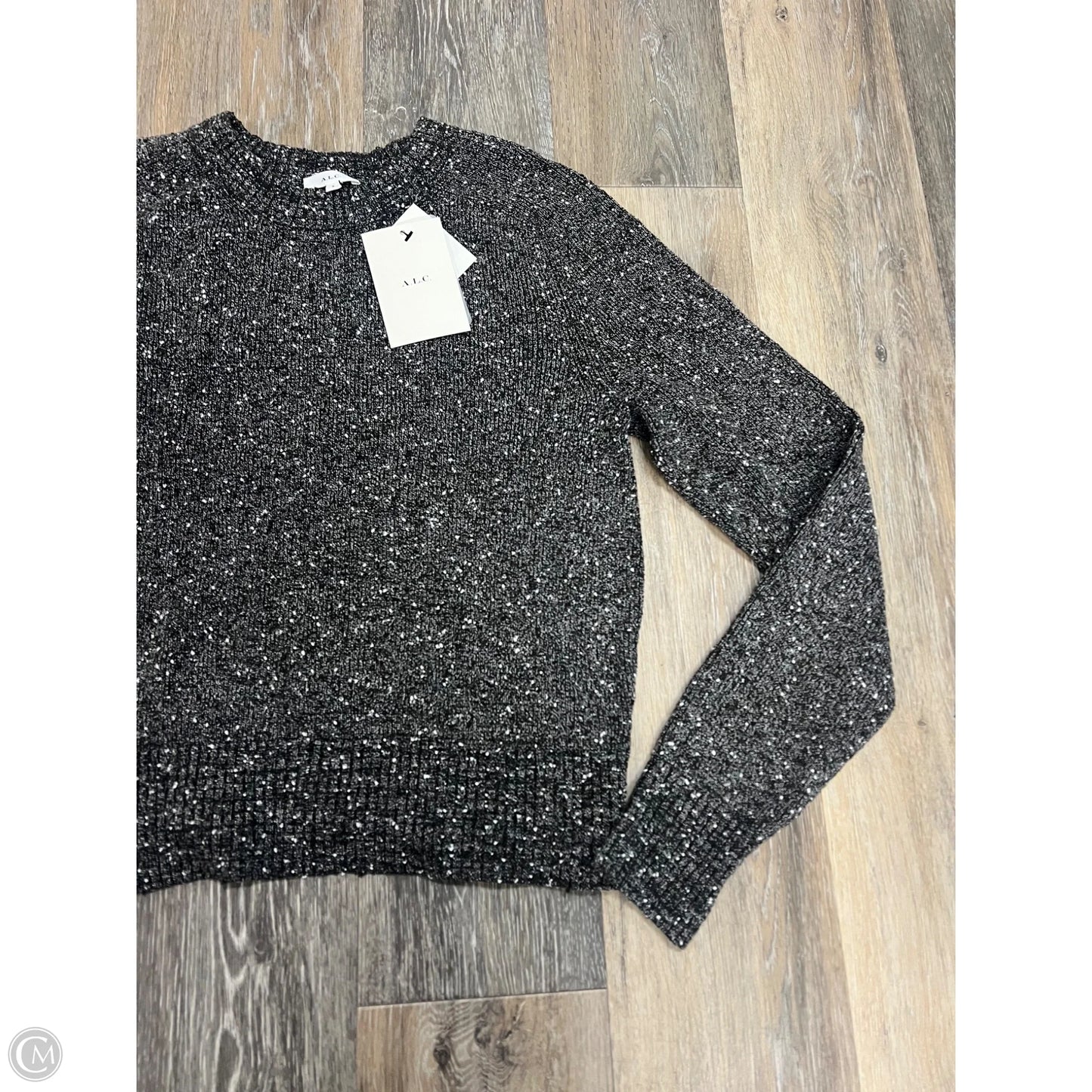 Sweater Designer By Alc In Grey, Size: S