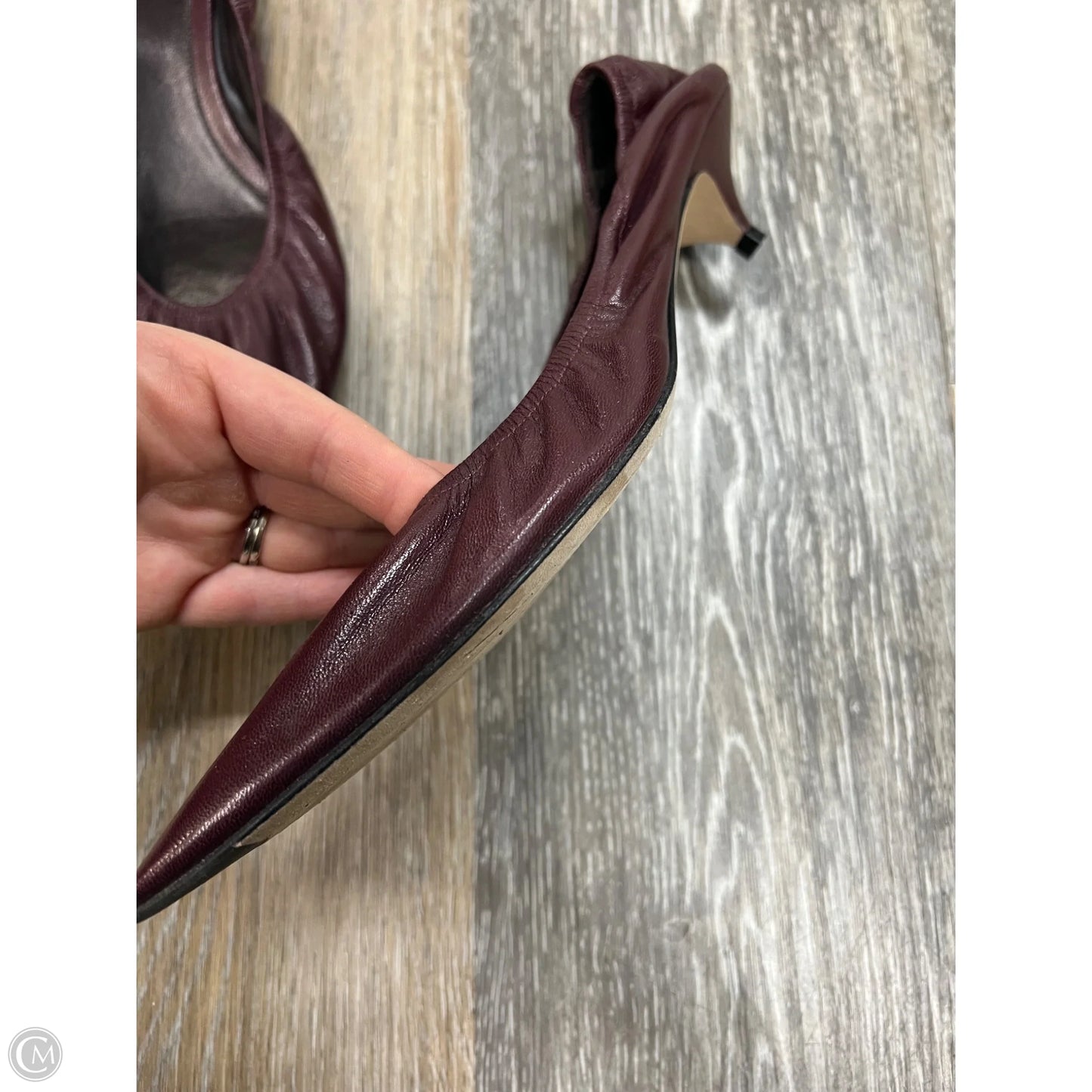 Shoes Designer By The Row In Maroon, Size: 8