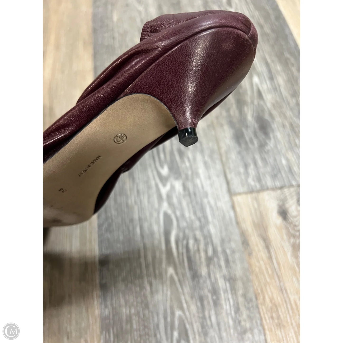 Shoes Designer By The Row In Maroon, Size: 8