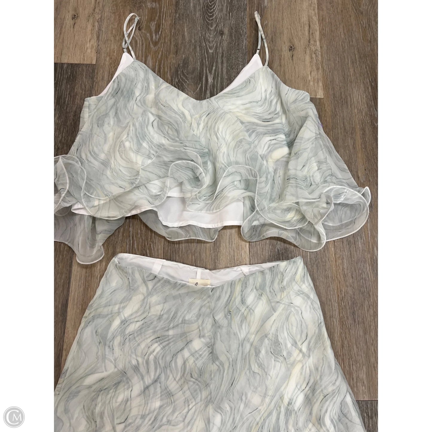 Pants Set 2pc By Lena In Grey, Size: S
