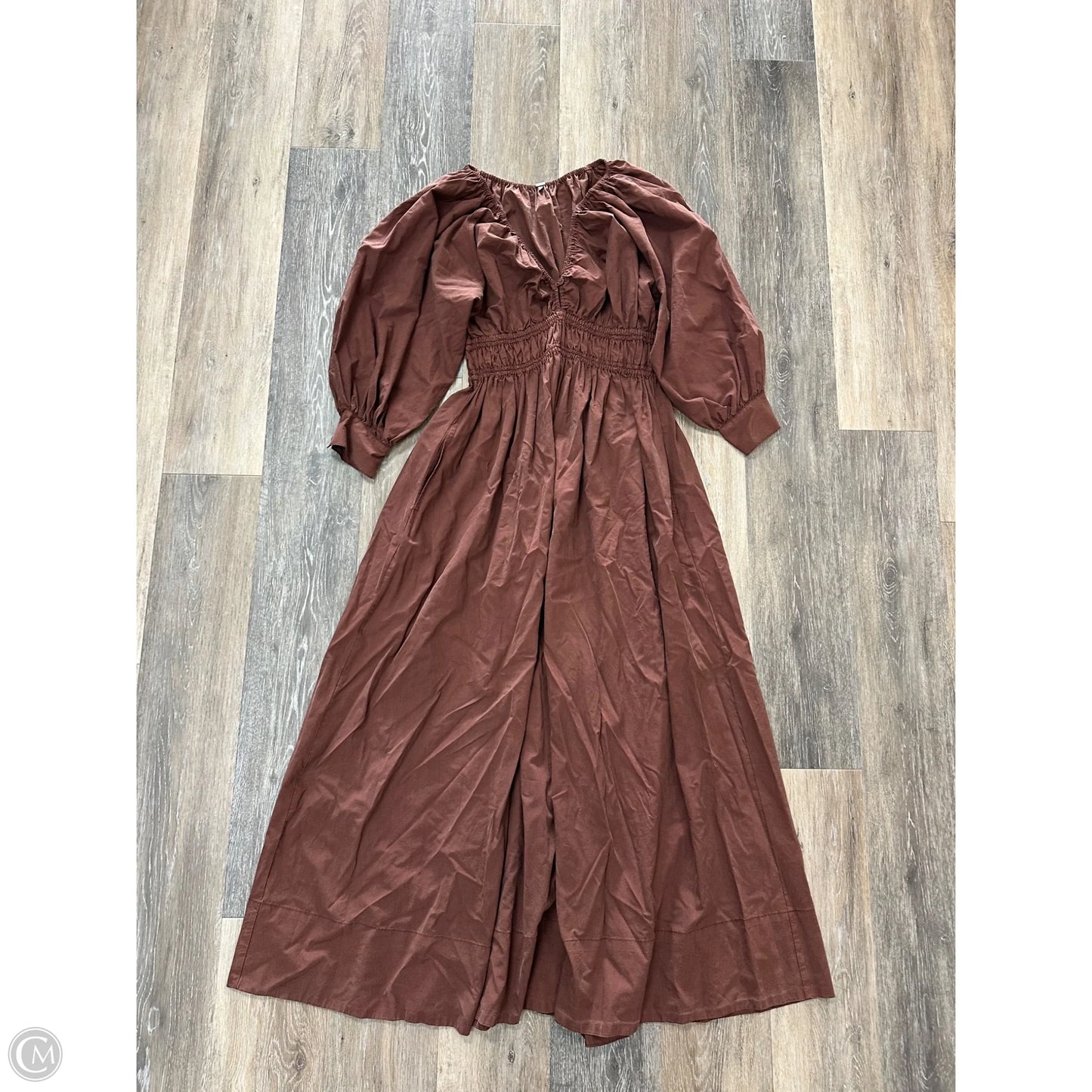 Dress Casual Maxi By Young Fabulous & Broke In Brown, Size: S