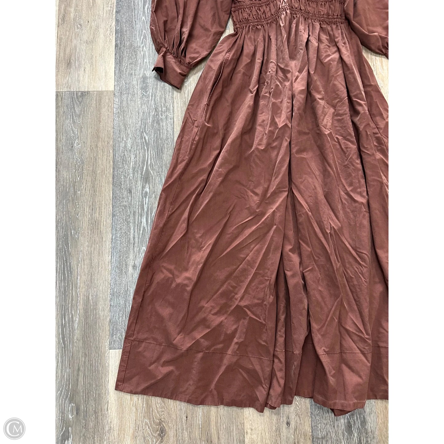 Dress Casual Maxi By Young Fabulous & Broke In Brown, Size: S