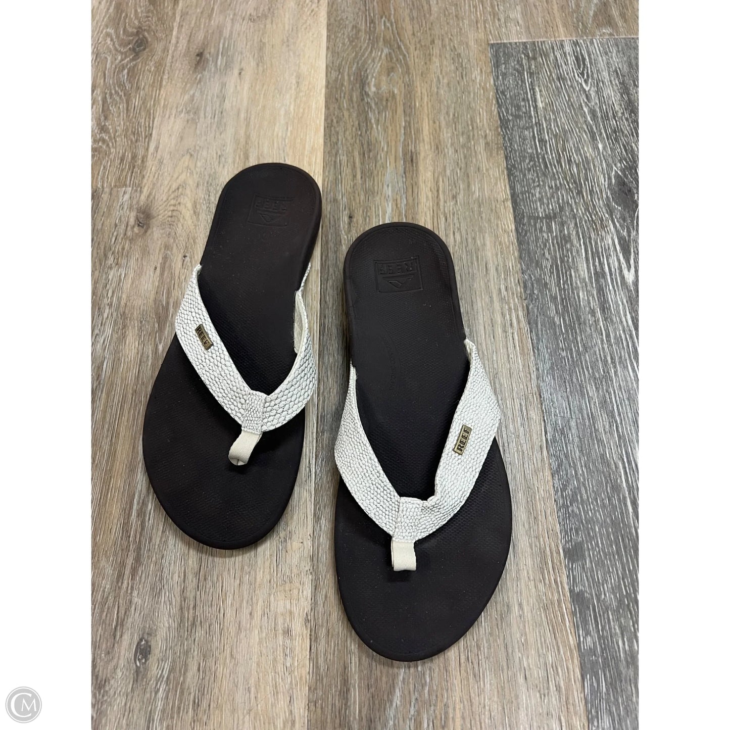 Sandals Flip Flops By Reef In White, Size: 11