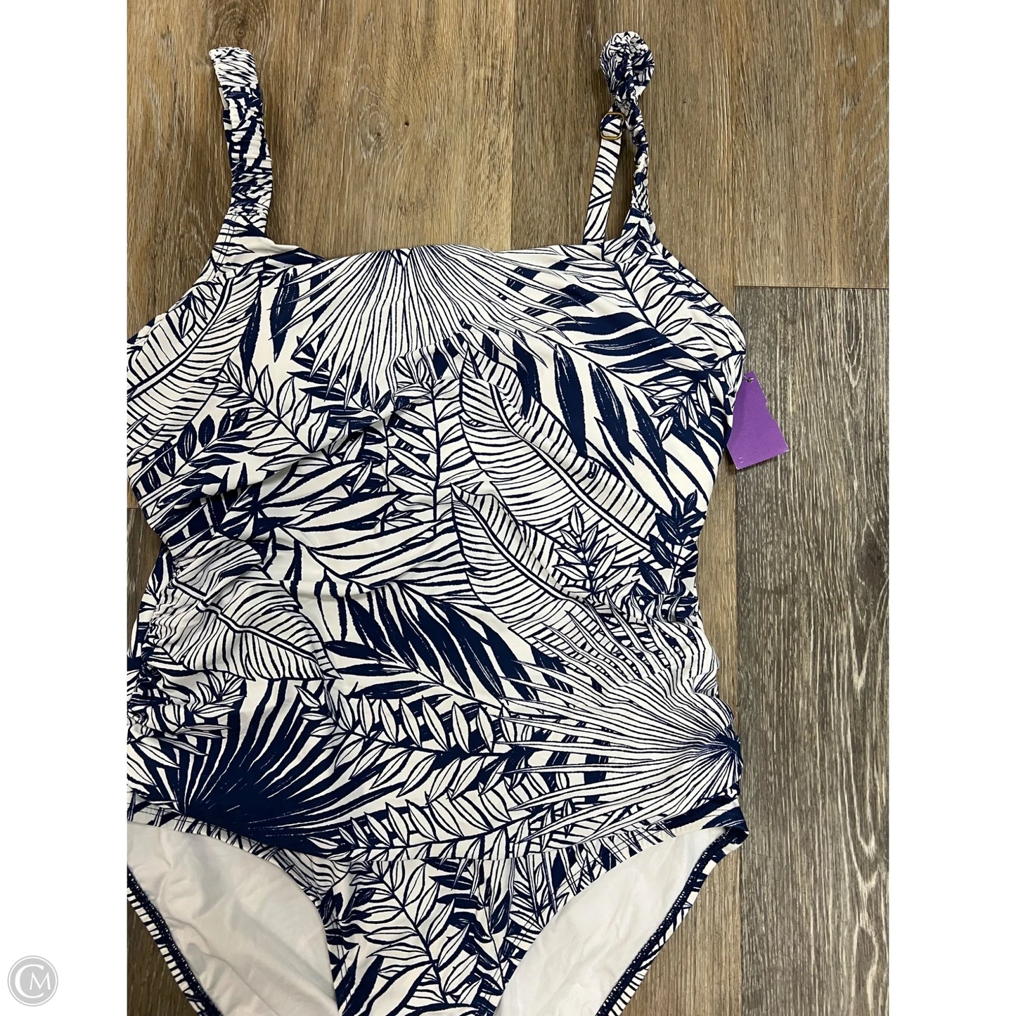 Swimsuit By Jantzen In Blue & White, Size: 16
