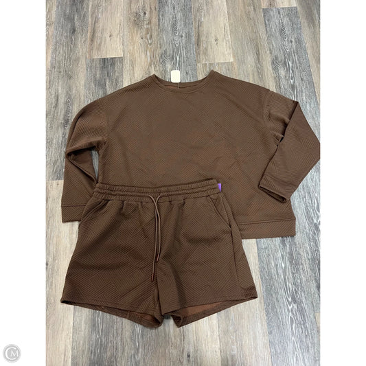 Lounge Set Shorts By Clothes Mentor In Brown, Size: Xxl