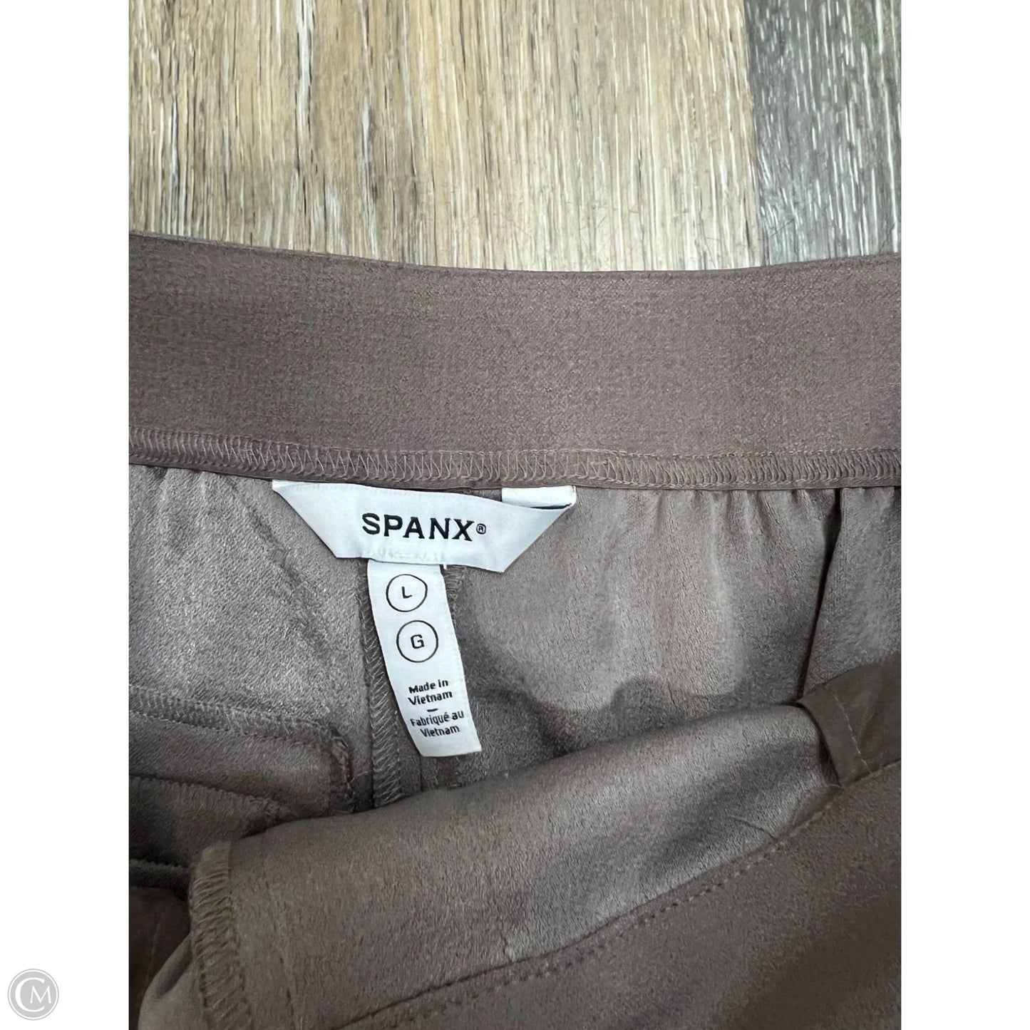 Pants Wide Leg By Spanx In Taupe, Size: L