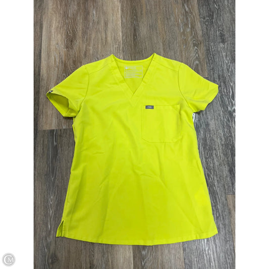 Scrub Top Short Sleeve By Figs  In Green, Size: Xxs