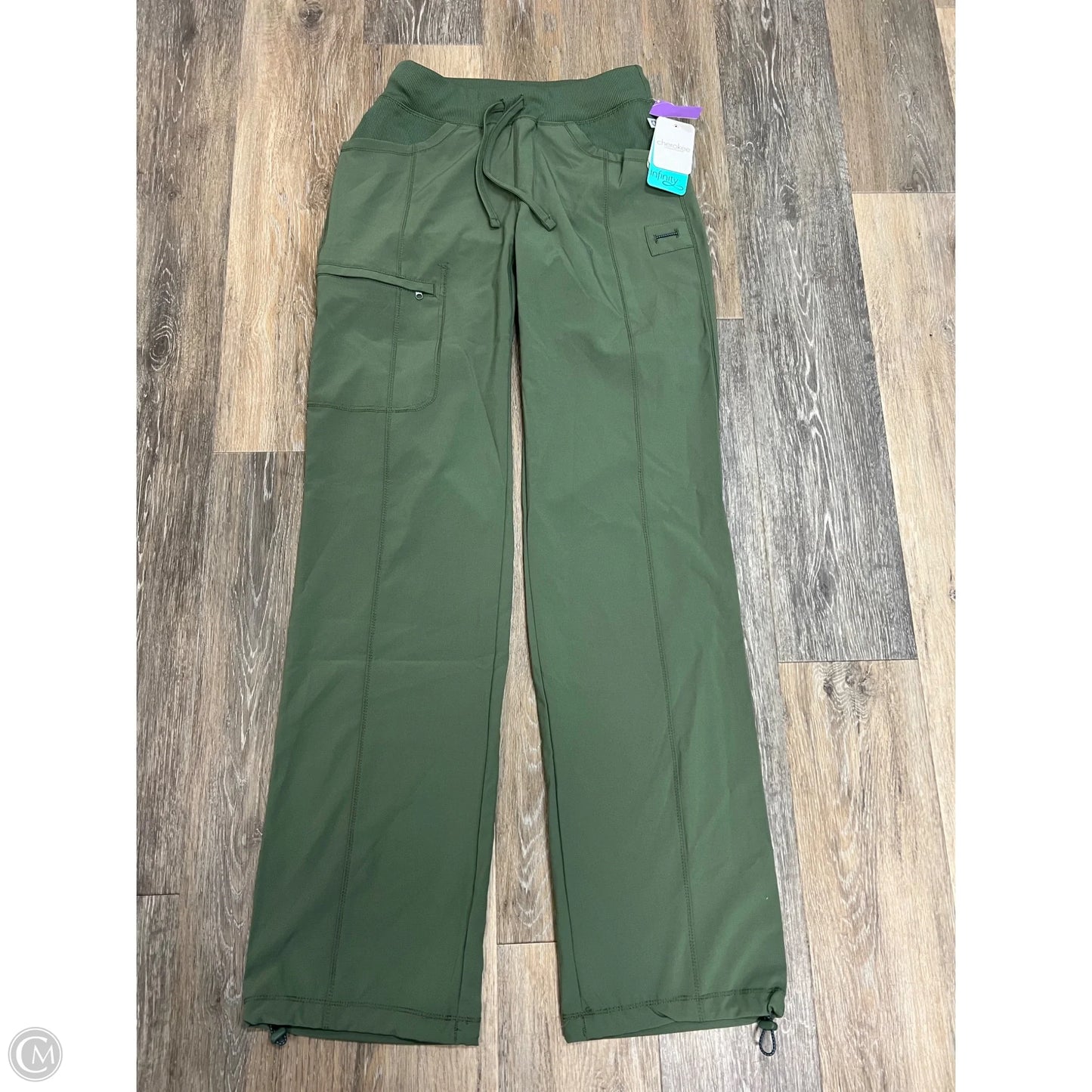 Athletic Pants By Cherokee In Green, Size: Xs (tall)