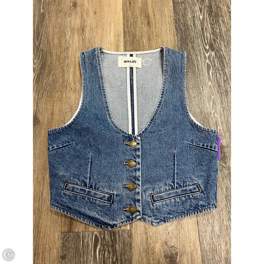 Vest Other By Rollas In Blue Denim, Size: S