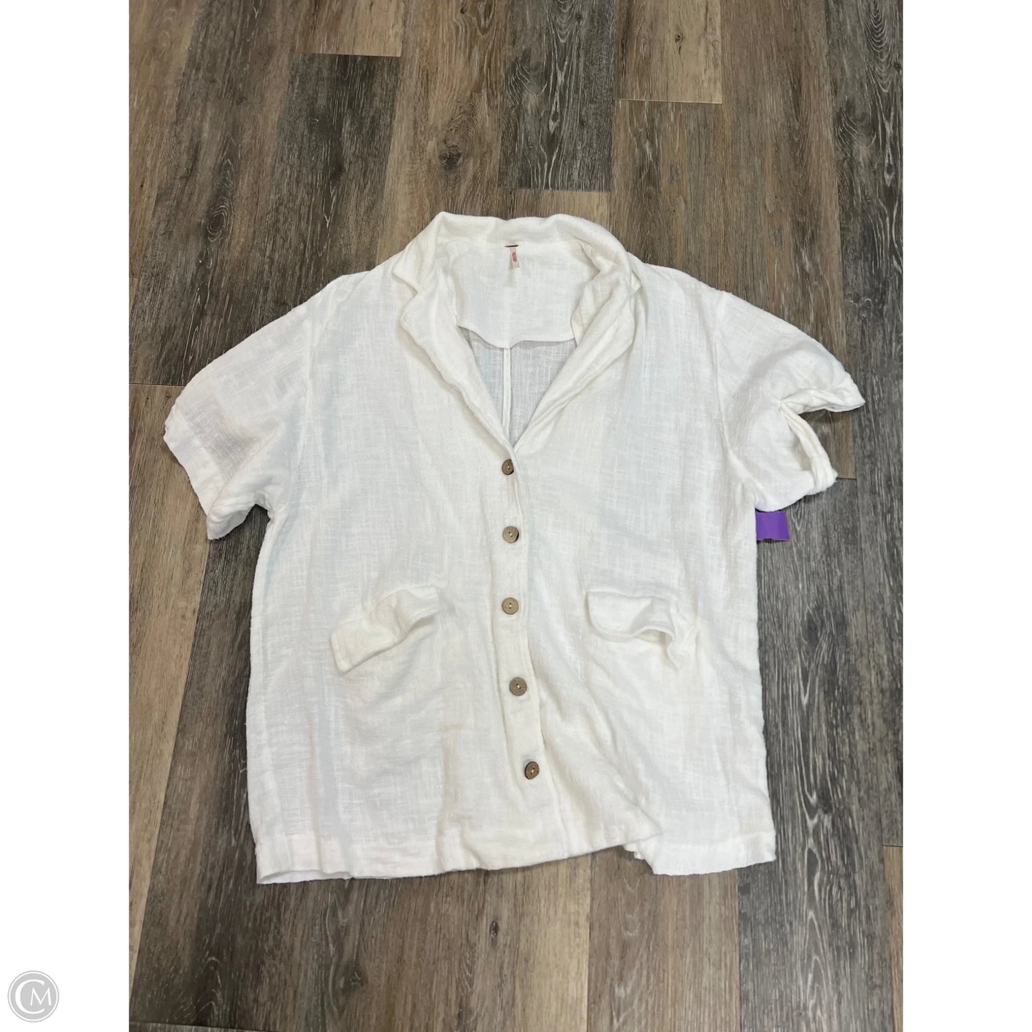 Blazer Blouse By Free People In White, Size: M