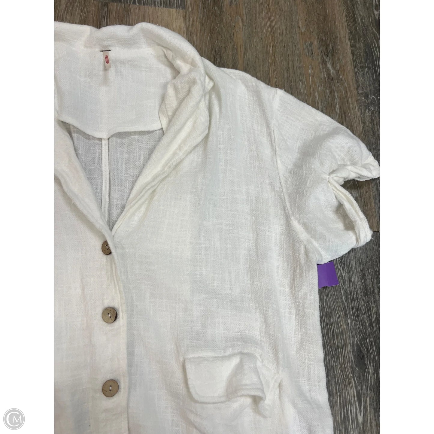 Blazer Blouse By Free People In White, Size: M