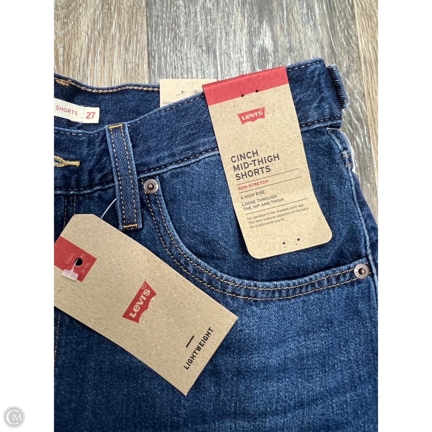 Shorts By Levis In Blue Denim, Size: 4/27