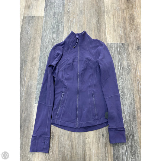 Athletic Jacket By Lululemon In Purple, Size: 4