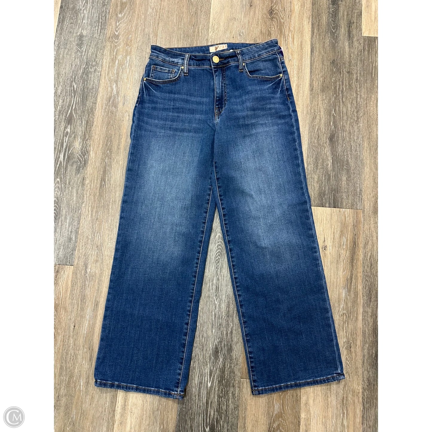 Jeans Wide Leg By Kut In Blue Denim, Size: 4
