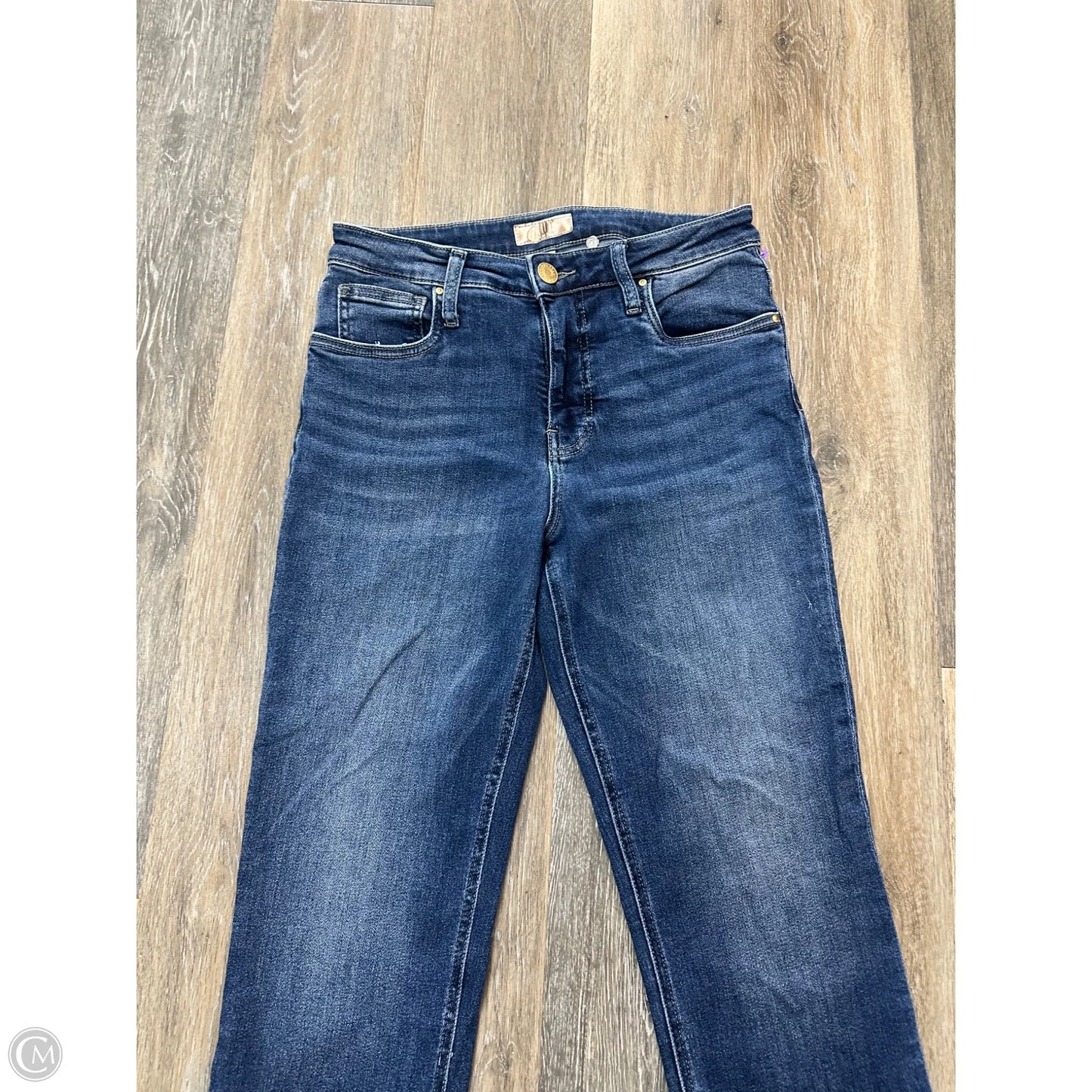 Jeans Straight By Kut In Blue Denim, Size: 4
