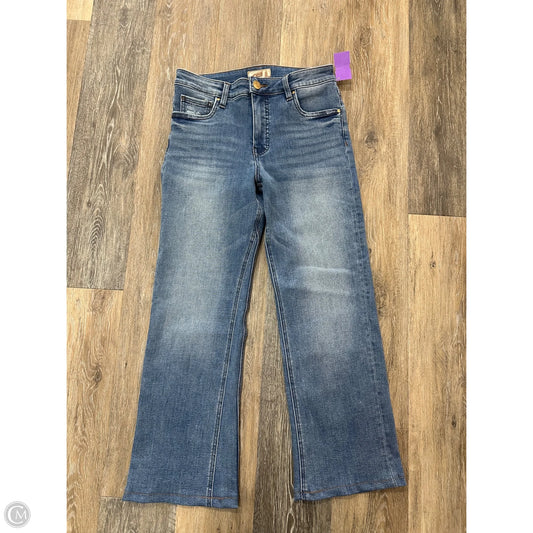 Jeans Flared By Kut In Blue Denim, Size: 4