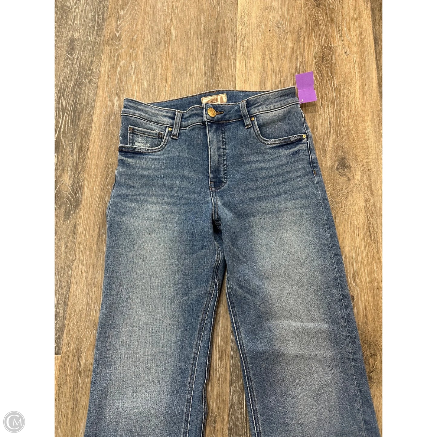Jeans Flared By Kut In Blue Denim, Size: 4