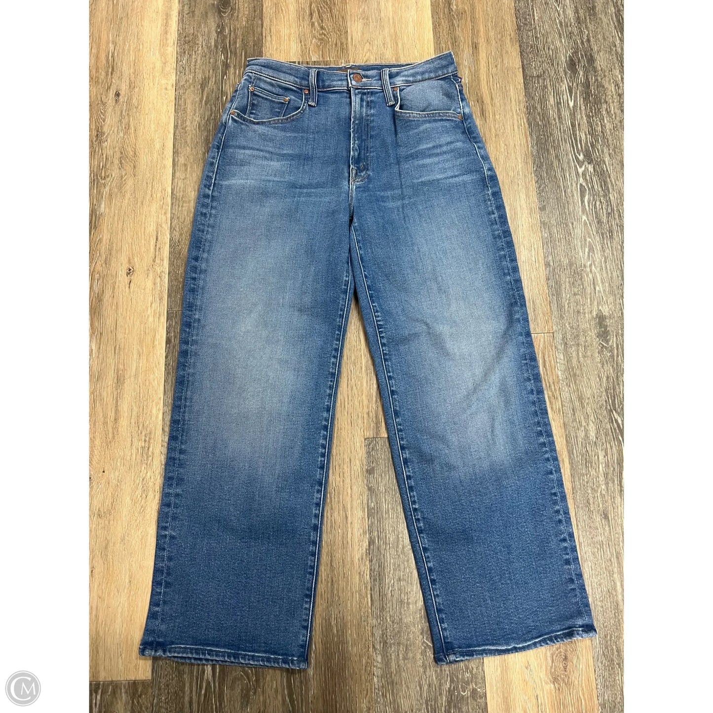 Jeans Wide Leg By Mother In Blue Denim, Size: 4/27