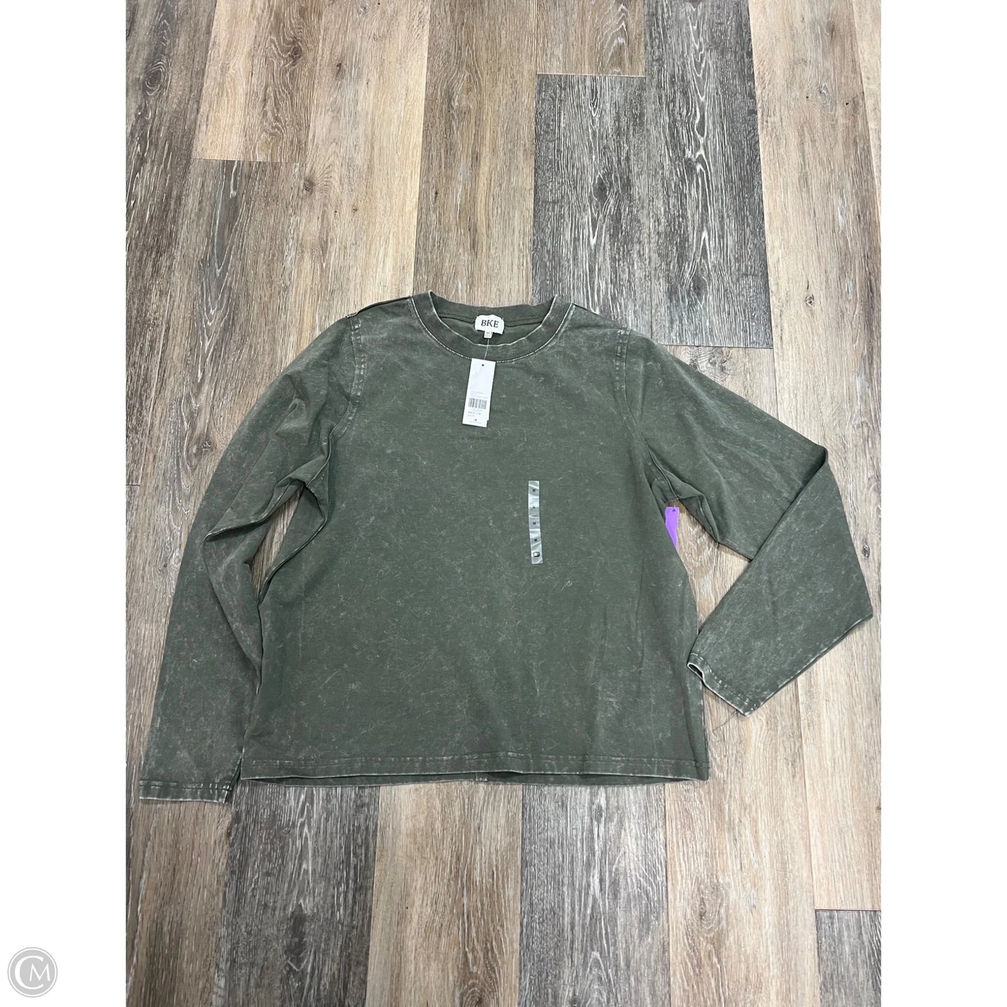 Top Long Sleeve By Bke In Green, Size: M